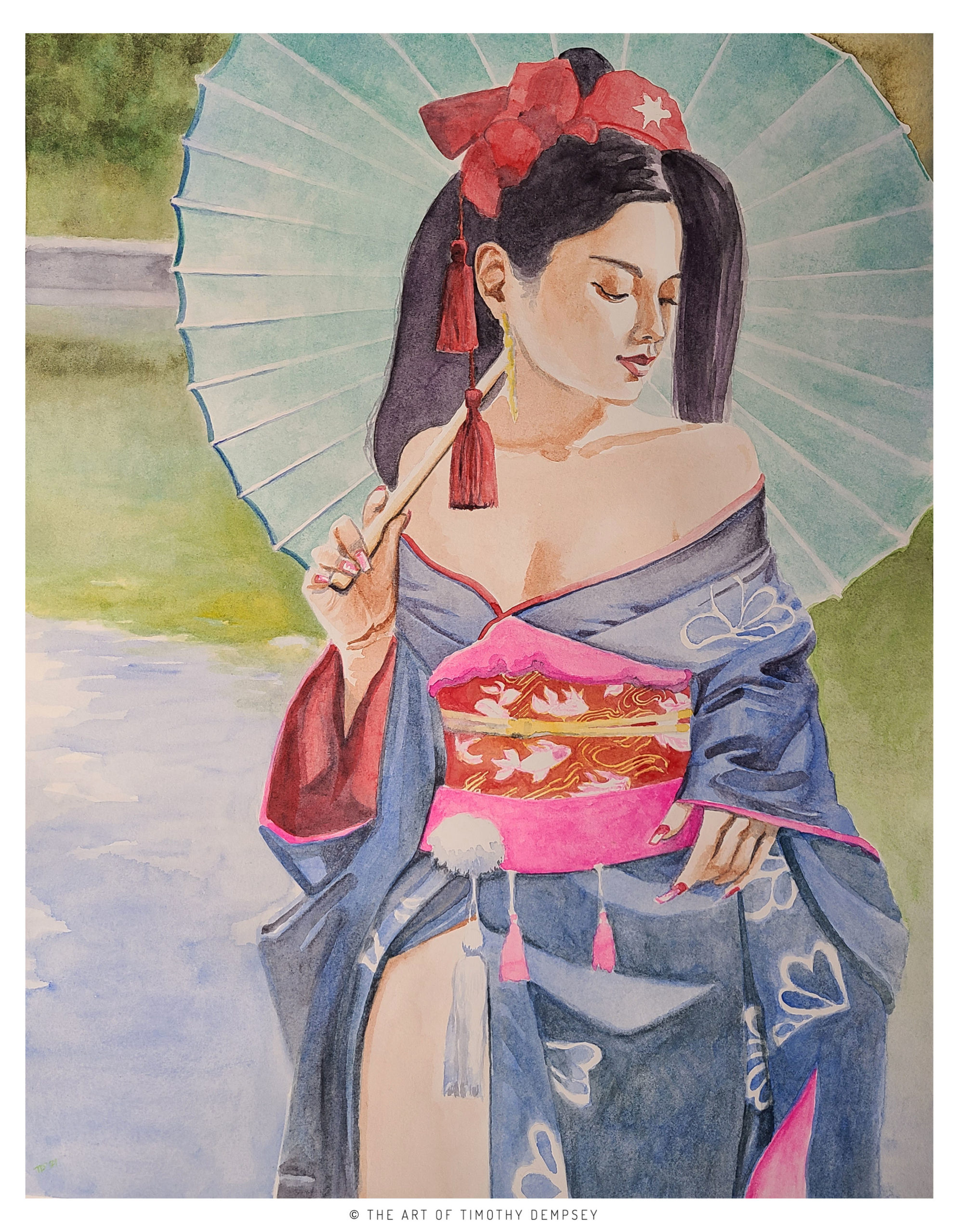 Japanese Kimono Painting